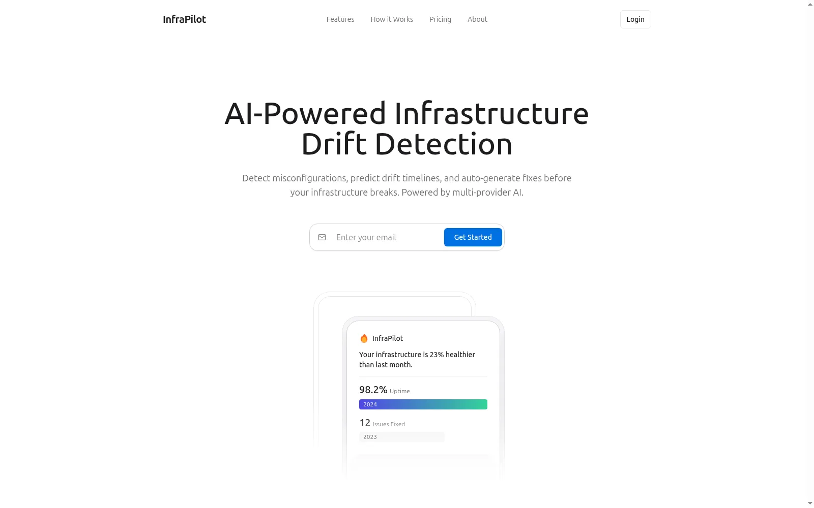 InfraPilot, a drift detection dashboard for Terraform and Kubernetes manifests